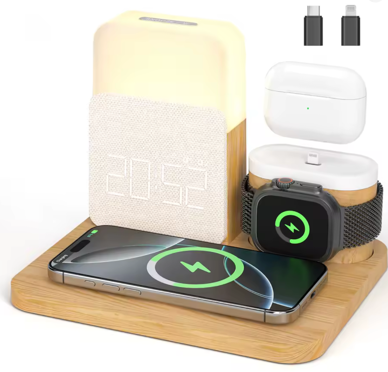 Chargeur de réveil MagSafe 7 en 1 + veilleuse